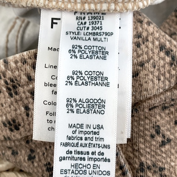 Frame Le Crop Mini Boot in python print - Picture 14 of 16